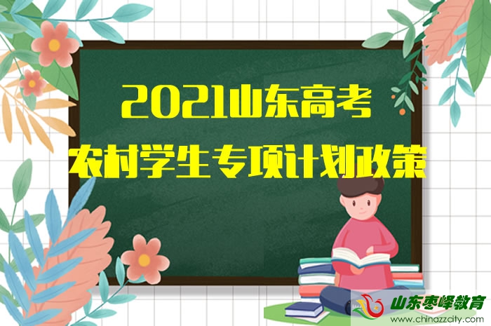 2021山東高考農(nóng)村學生專項計劃政策